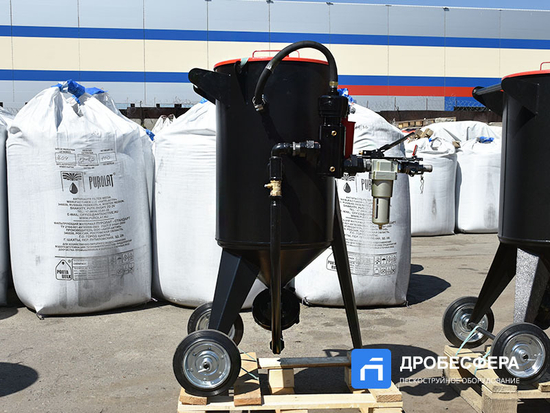 Пескоструйный аппарат PST-PS-100-3 без рукава TWIN с шиберным дозатором