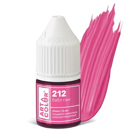 Краситель гелевый  жирорастворимый Art Color "Бабл Гам" #212 (12гр)