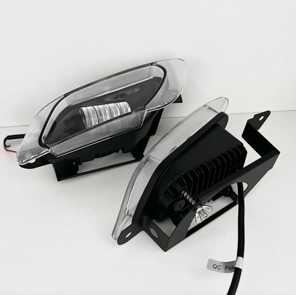 ПТФ 01 (Белый) для Daewoo Nexia n100 (1 поколение, 1994-2008), ZAZ Sens, Dodge Stratus Coupe, светодиодные противотуманные фары (2 шт. / комплект)