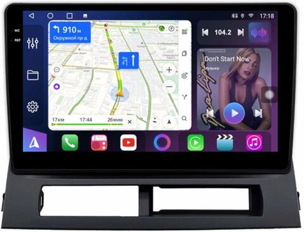 Магнитола для Toyota Prius 20 2003-2011 (наверх) - FarCar 9613F2 монитор 9.5" QLED на Android 14, TS18, CarPlay, 4G SIM-слот