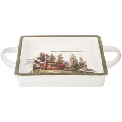 БЛЮДО С РУЧКАМИ LEFARD "FAMILY HOUSE" КВАДРАТ. 25,5*18*4 СМ (КОР=18ШТ.)