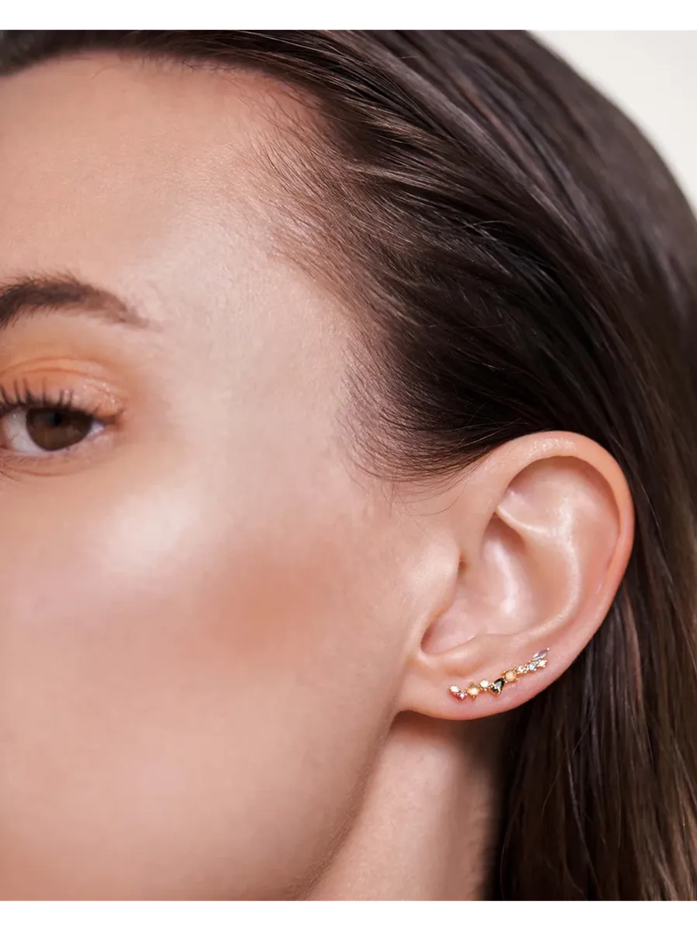 Серьги Euphoria серебро 925 пробы покрытое золотом