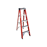 Стремянка 4 ступени стеклопластиковая с органайзером