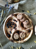 Менажница деревянная сервировочная из кедра для подачи MG292