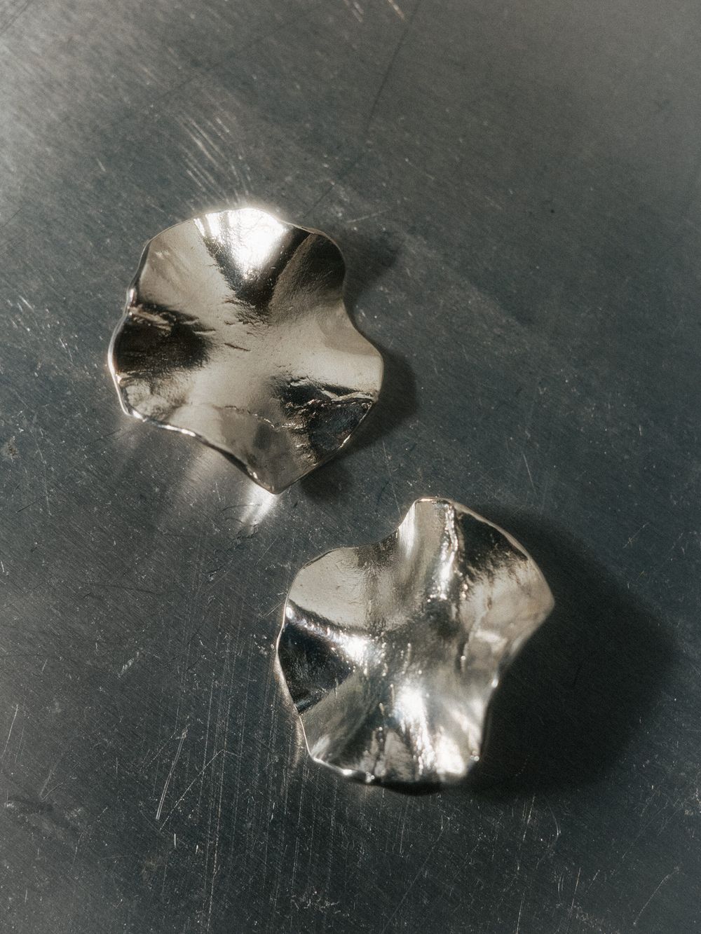 Серьги Пластика круглые