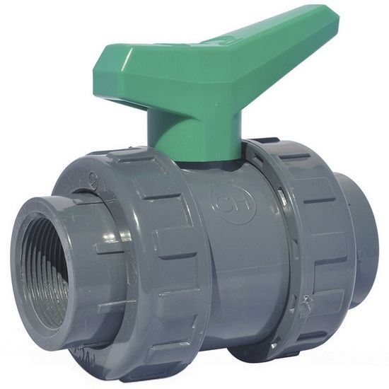 Шаровый кран ПВХ д. 50 мм,DN 40