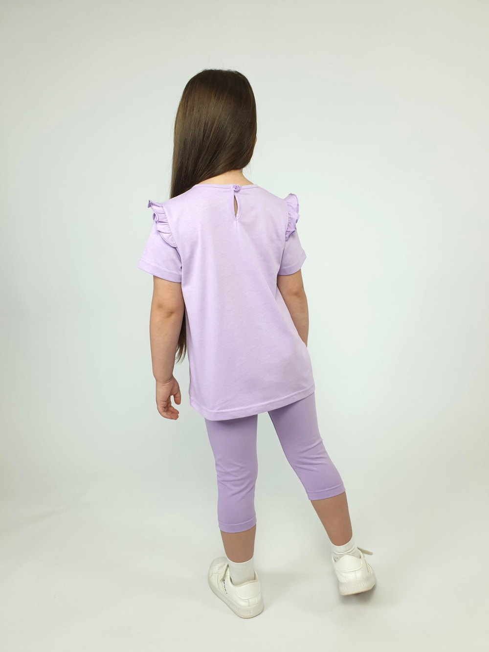 02-154-2 Комплект для девочки (футболка+ бриджи)