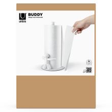 Металлический держатель для бумажных полотенец Buddy 1019271-660, 34 см, белый