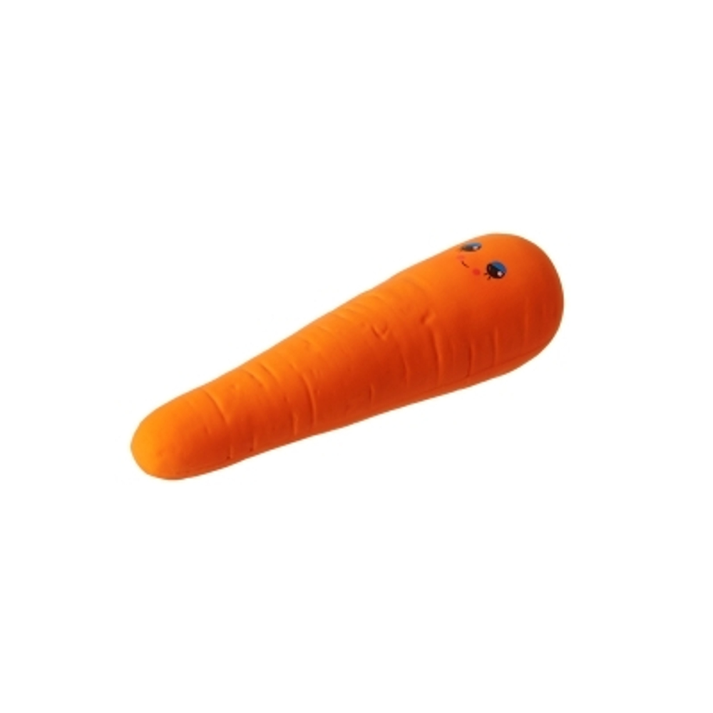ZOOONE Игрушка латексная для собак "Морковь мини", 14 см