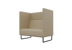 Bronks Диван одноместный BROS-1 Dollaro 517/Металл Черный 1050*760*1180