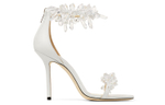 Jimmy Choo Maisel Leather One Strap Sandals Women"s White