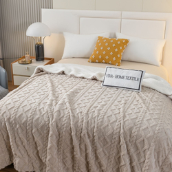 Невероятно мягкий и нежный плед VIVA - HOME TEXTILE из бамбуковой микрофибры "Тиснение 3D"