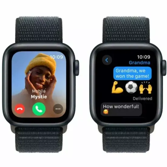 Apple Watch SE 2023, 40 мм черный , текстильный ремешок