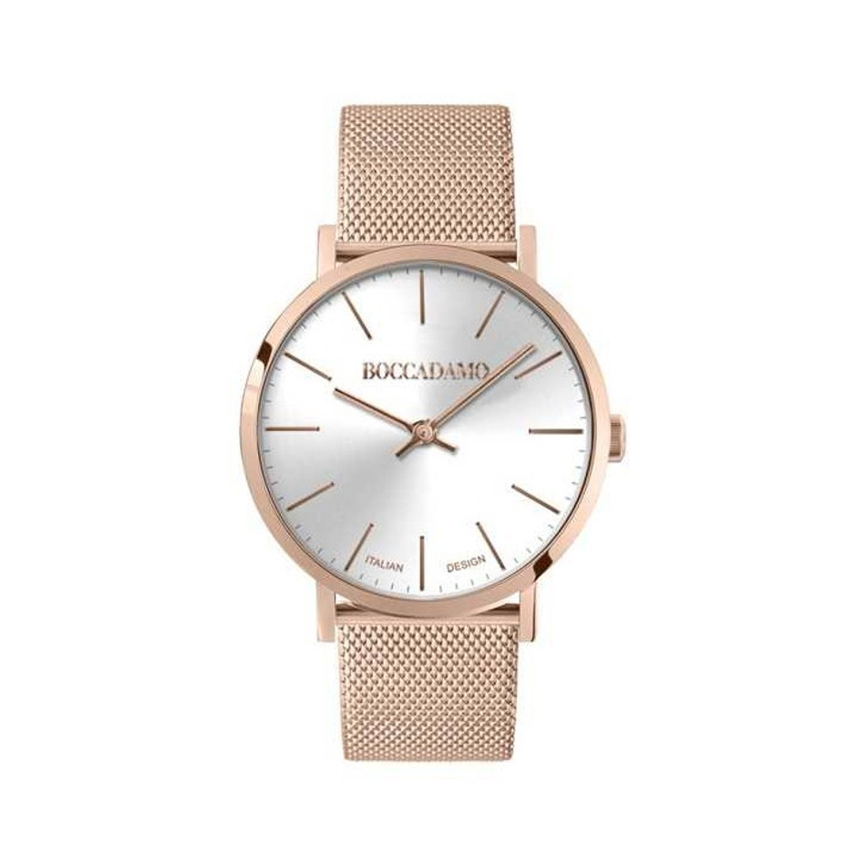 Часы Boccadamo Mya Rosegold Silver MY018A BW/RG с минеральным стеклом