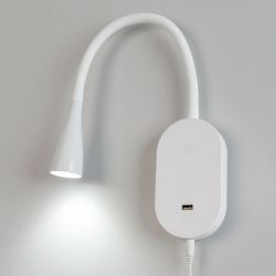 Citilux Рио CL704380N LED Светильник гибкий с USB Белый