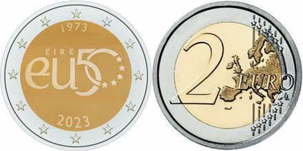 Ирландия 2 евро 2023 Ирландии в ЕС