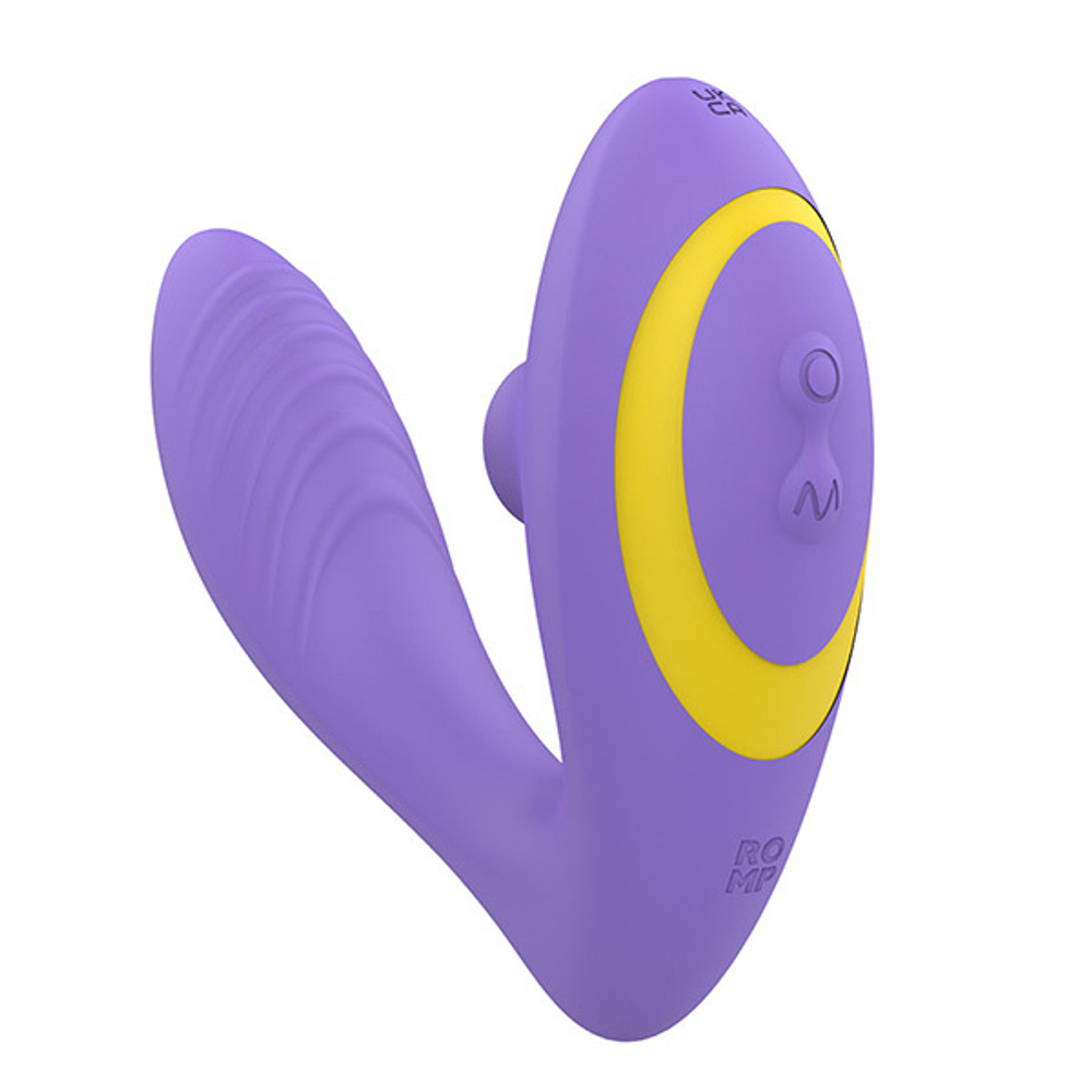 Сиреневый вибратор-стимулятор Romp Reverb Double Trouble Clitoral And G-Spot Stimulator RPRE1SGD