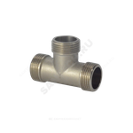Тройник латунь никель Ду 25 (1") НР/НР/НР SantechSystems