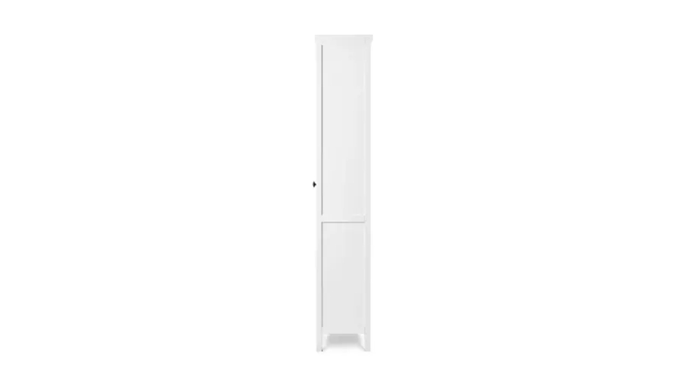 Шкаф-витрина стекло/панель - аналог IKEA HEMNES / ХЕМНЭС/ ХЕМНЕС / КЫМОР / ИКЕА 90х198х37 см, белый