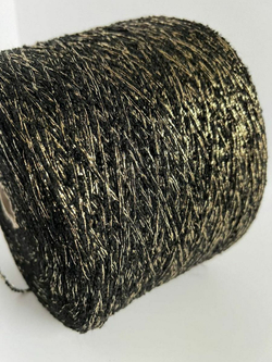 Пряжа мелкое микро букле в цепочке из люрекса