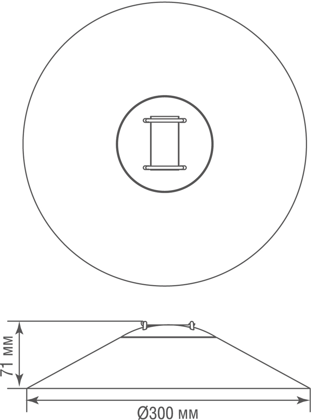 Светильник для Sling System,  PALAZZO,  20Вт,  D300xH71 мм,  черный