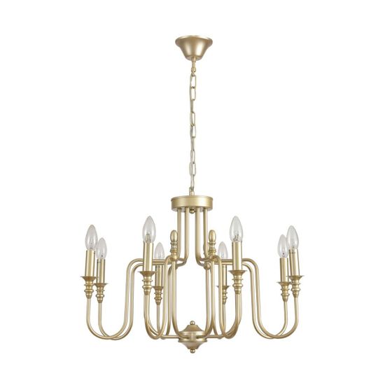 8318/8 CLASSI LN26 шампань/металл Люстра E14 8*40W 220V SUANA