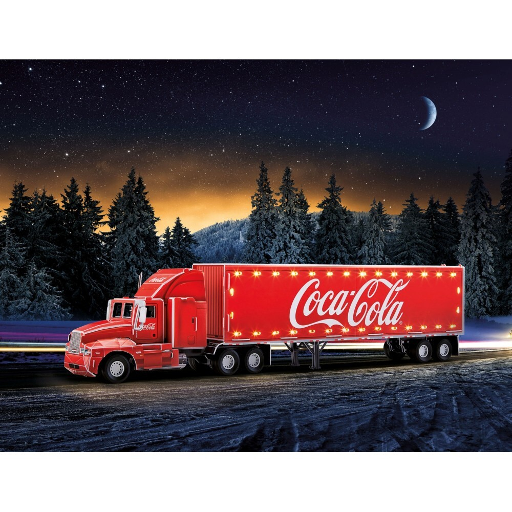 Revell - 3D пазл Грузовик Coca-Cola LED Edition 168 элементов. 00152 / артикул   00152  / GTIN 4009803001524