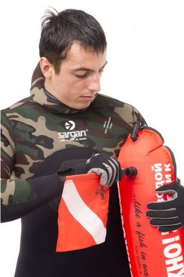 Буй Sargan Гладыш маркерно-трансп. с грузовым карманом оранжевый