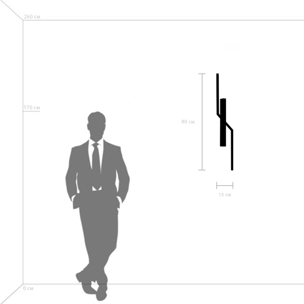 739628 Бра PALLA 17W LED 532LM 120G КОФЕЙНЫЙ 3000K