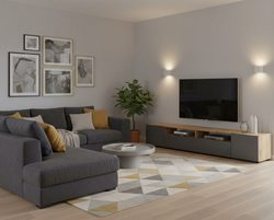 Тумба под ТВ «Байкал» Графит 200 см