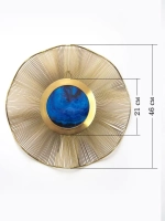 Металлический декор "Голубая планета"