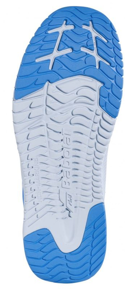 Детские теннисные кроссовки Babolat Pulsion All Court Junior - white/illusion blue
