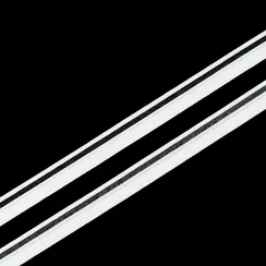 Резинка отделочная бело-молочная 8 мм, кант