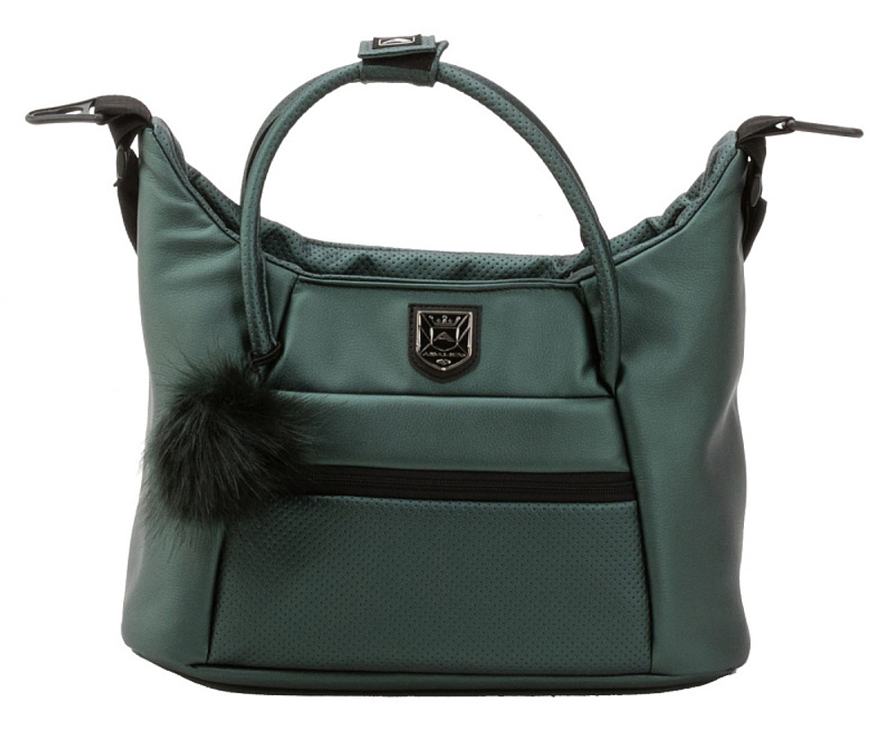 Детская коляска Adamex Belissa Deluxe 2 в 1 B-SM15 (Т.ЗЕЛЕНАЯ ПЕРЛ. КОЖА)