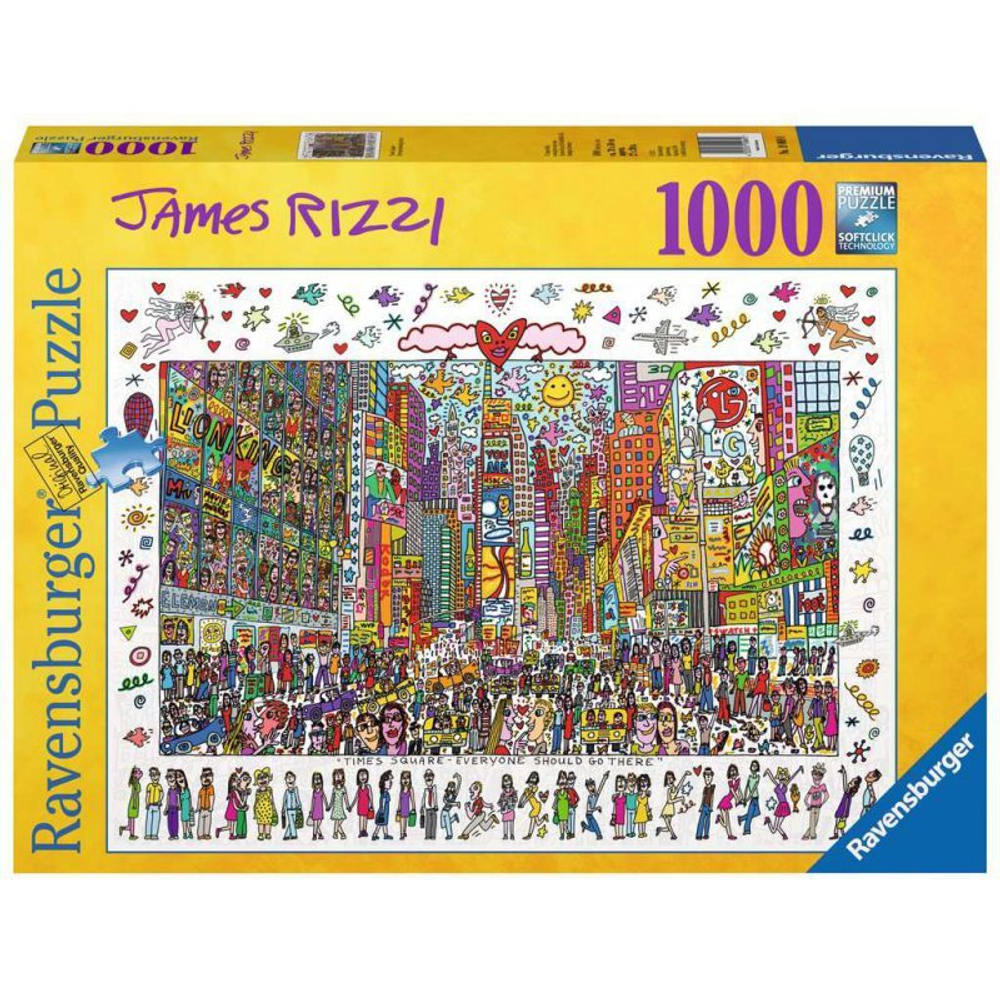 Ravensburger - Пазл James Rizzi Time Square 1000 деталей 190690