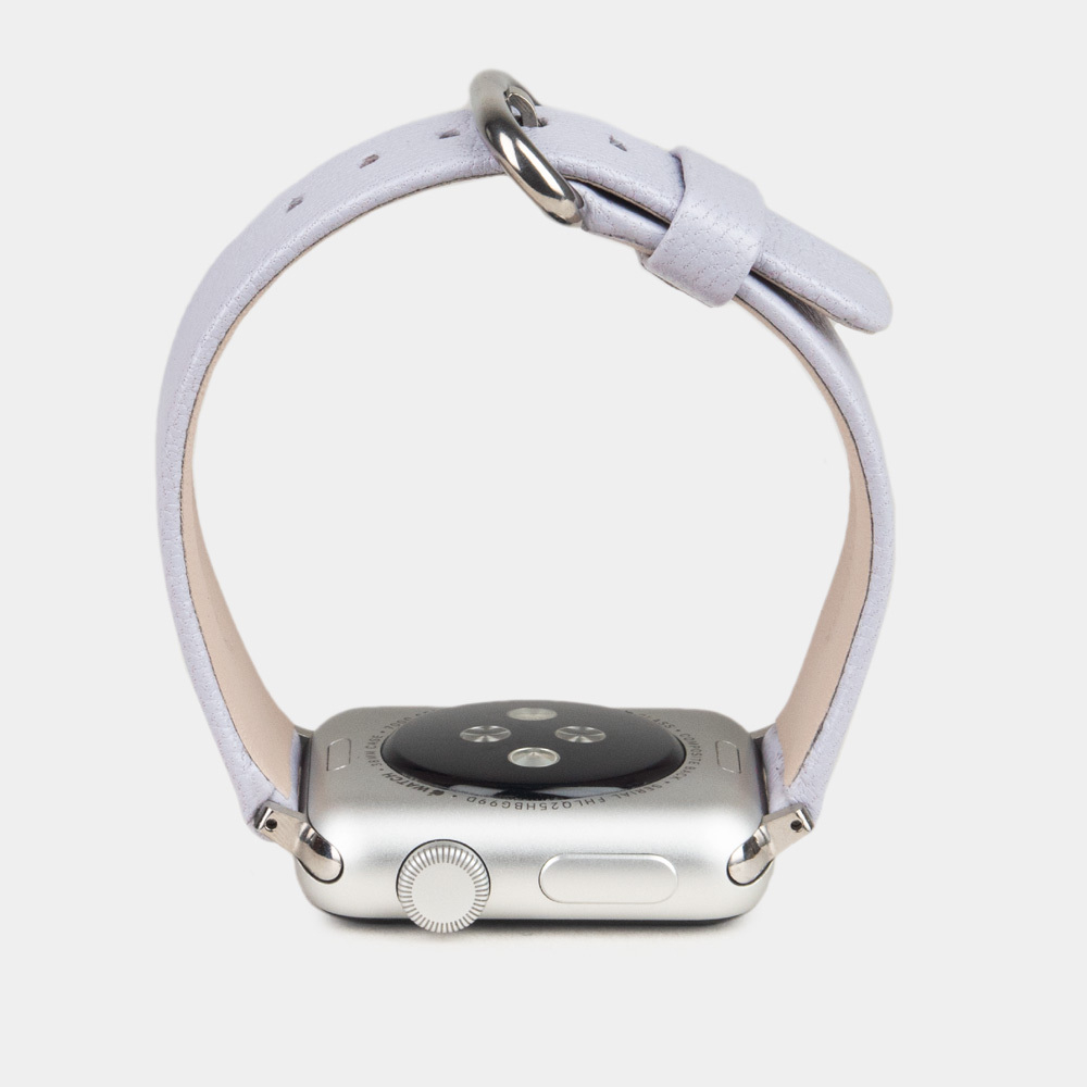 Ремешок для Apple Watch 44/45/46 mm из кожи козы, сиреневого цвета