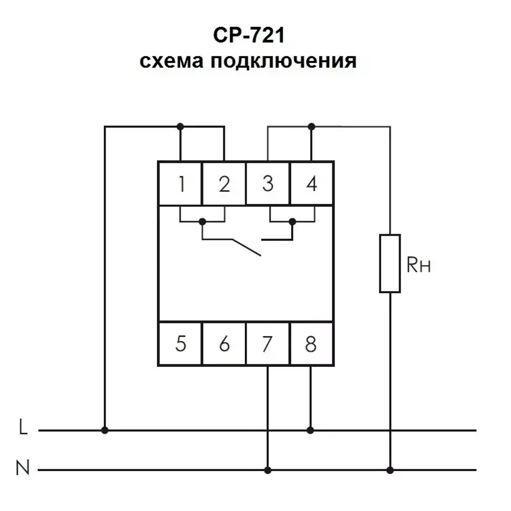 Реле контроля напряжения CP-721 50-450В 30А IP20
