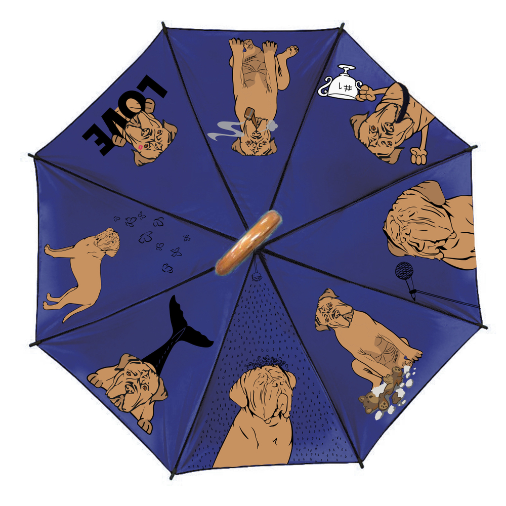 Зонт "Веселые Бордосы"