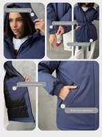 Куртка весенняя удлиненная с капюшоном