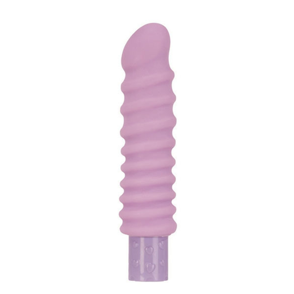 Розовый ребристый вибромассажер Lilac Dreams - Joyous