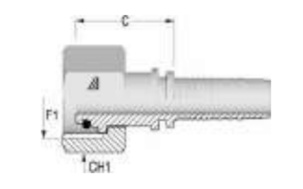 Фитинг DN 06 DKO-S (Г) 18x1.5 10 ALFAGOMMA