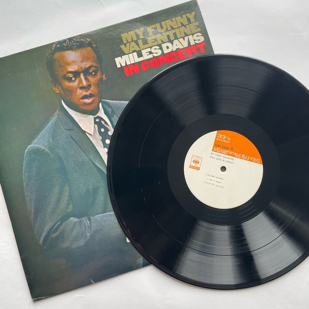 Винтажная виниловая пластинка LP Miles Davis, My Funny Valentine, Miles Davis In Concert (Япония 1969) (Без Оби)
