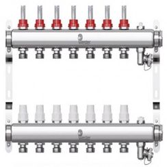 Коллектор Wester нерж. 1-3/4 в сборе с расходомерами на 7 выходов, W902.7