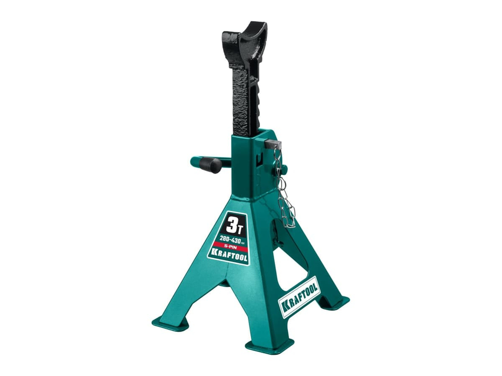 Подставка страховочная усиленная со штифтом 3т высота подъема 280-430мм KRAFTOOL S-PIN