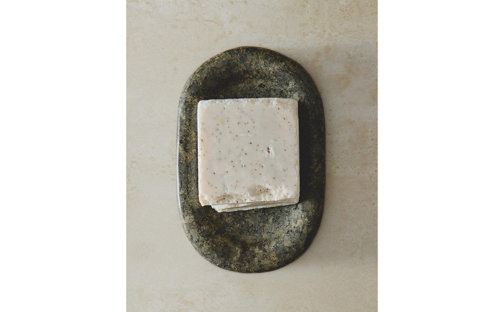 Zara Home мыльница, мрамор, зелёный