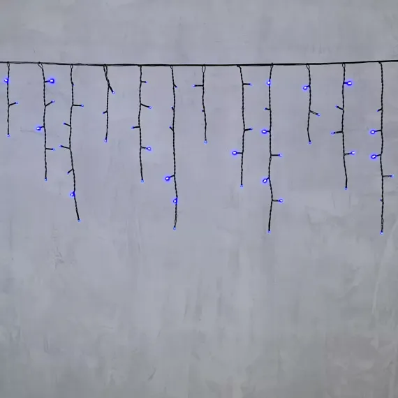 Светодиодная бахрома 3,1*0,5 м., 150 синих LED ламп, черный провод ПВХ, LTC (PIL150-11-2B)