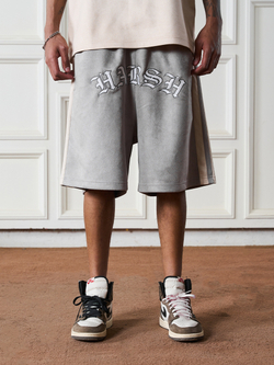 Шорты HARSHandCRUEL "Font Logo" Velour Shorts