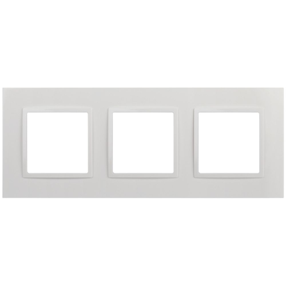 Рамка для розеток и выключателей ЭРА Elegance 14-5013-01 Classic, на 3 поста, белый
