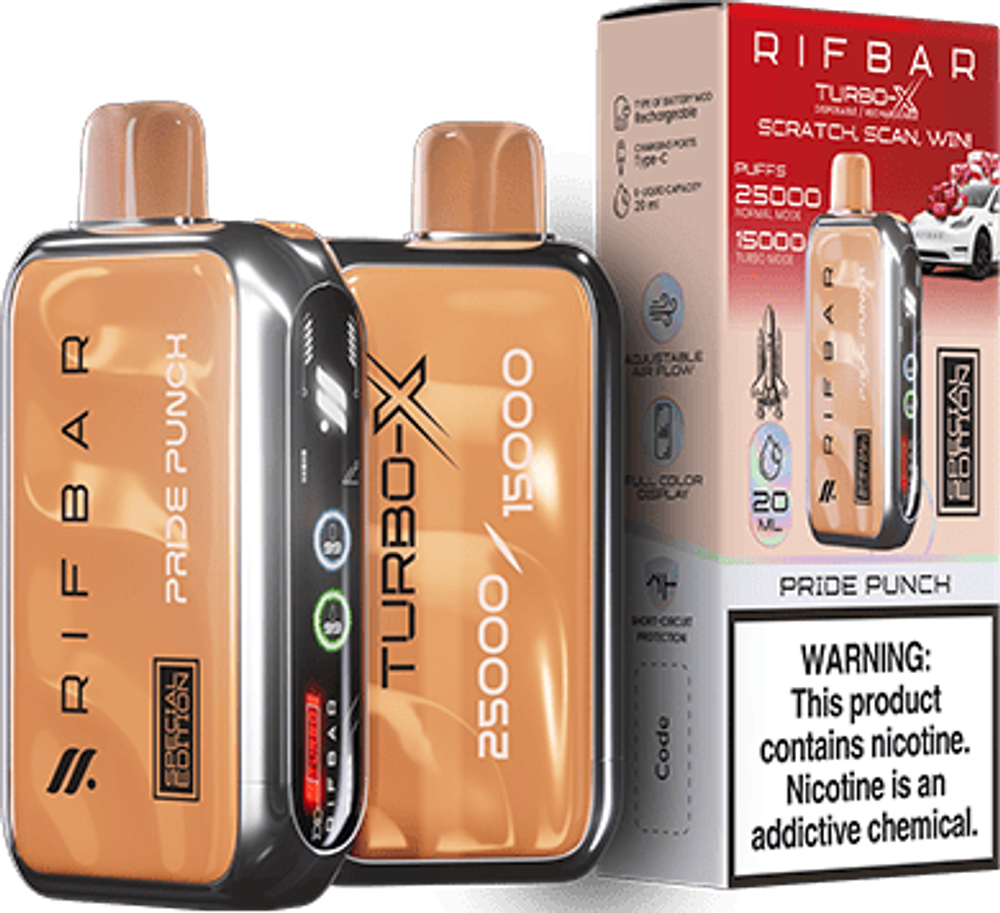 RIFBAR TURBO X 25000 - Pride Punch (5% nic)