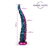 Фантазийный фаллоимитатор-щупальце на присоске 27см Bior Toys Magic Hero MH-13047